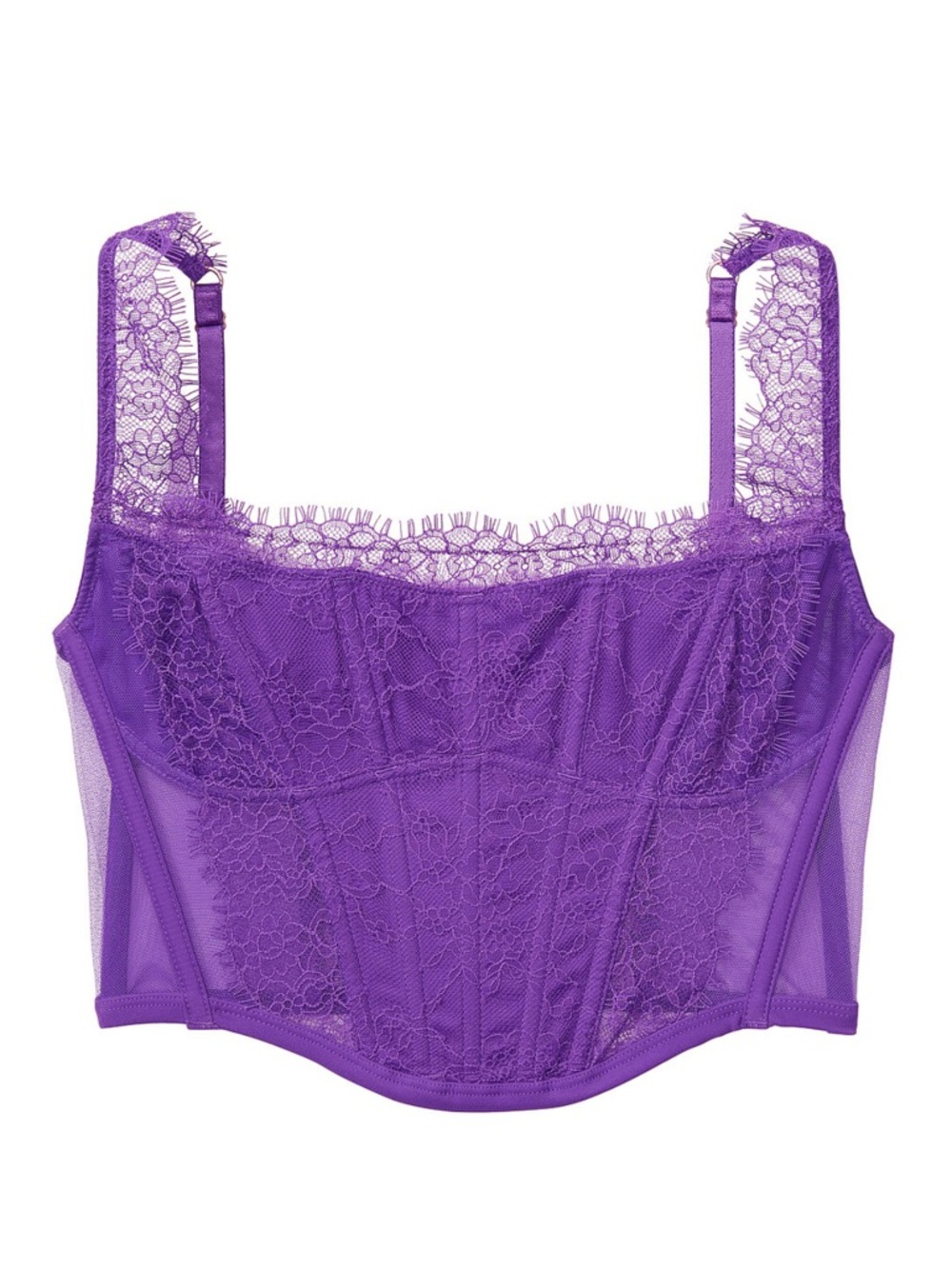 Victoria’s Secret Purple Lace Corset Top | XL | NWT